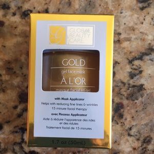 Gold facial mask